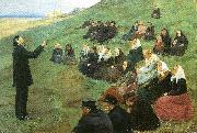 Anna Ancher et missionsmode oil on canvas